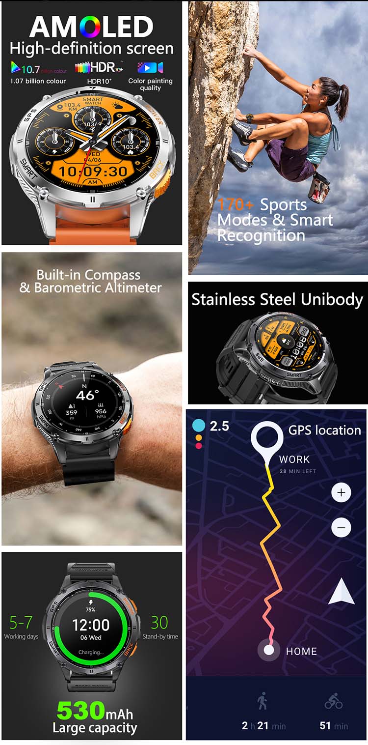 K67A Smart Watch, K67A Smartwatches, K67A Watch with Flashlight, K67A Watch with Light, K67A Waterproof Watch, GPS Smart Watch, Smartwatch with Light, Smart Watch with Light, Watch with LED Light, AMOLED Smart Watch, Smart Watch with LED Flashlight